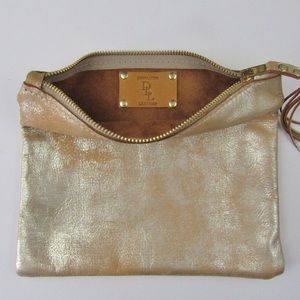 Distressed Leather Cosmetic Pouch- Custom Made